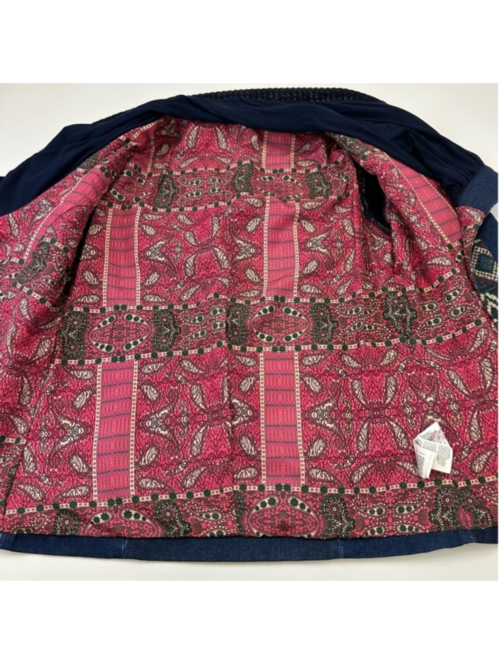 Desigual Marsella denim knit jacket Womens Size Medium - Picture 4 of 10